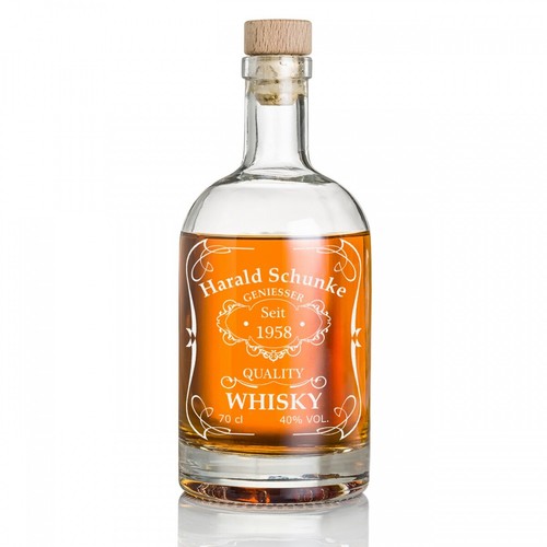 Whisky flasche dekanter gravur - whisky,