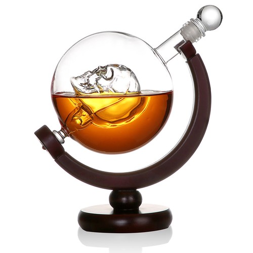 Whisky flasche skull - whisky, dekanter