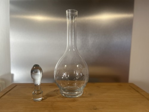 Vintage glaskaraffe mit - vintage,