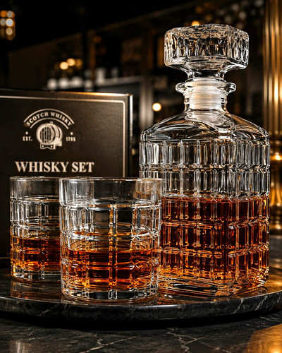 Whisky set glas dekanter - set, glas-dekanter