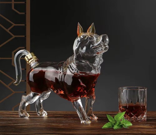 Hund dekantier glaskaraffe - dekantier, l
