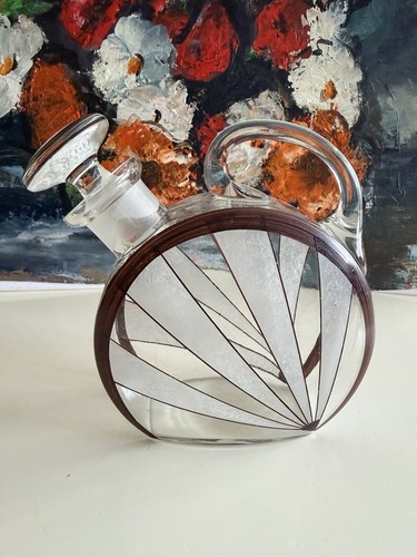 Vintage glas karaffe dekanter - glas,