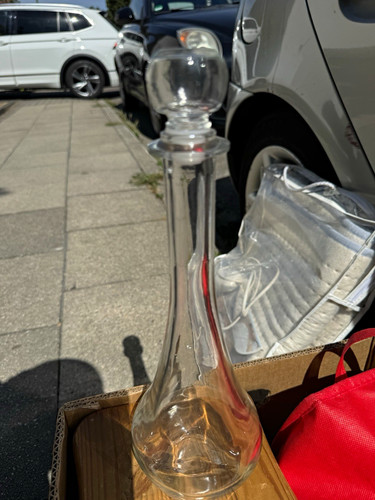 Glas dekanter transparent - dekanter,